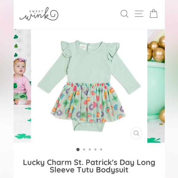 Sweet Wink Long Sleeve Bodysuit with Tutu - Picture 5 of 5